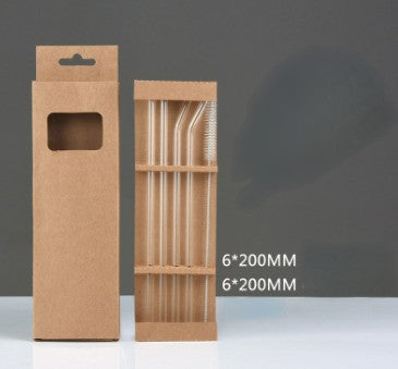 SmoothSip – Återanvändbart Glassugrör, Klar Design 20 cm (2 olika varianter)